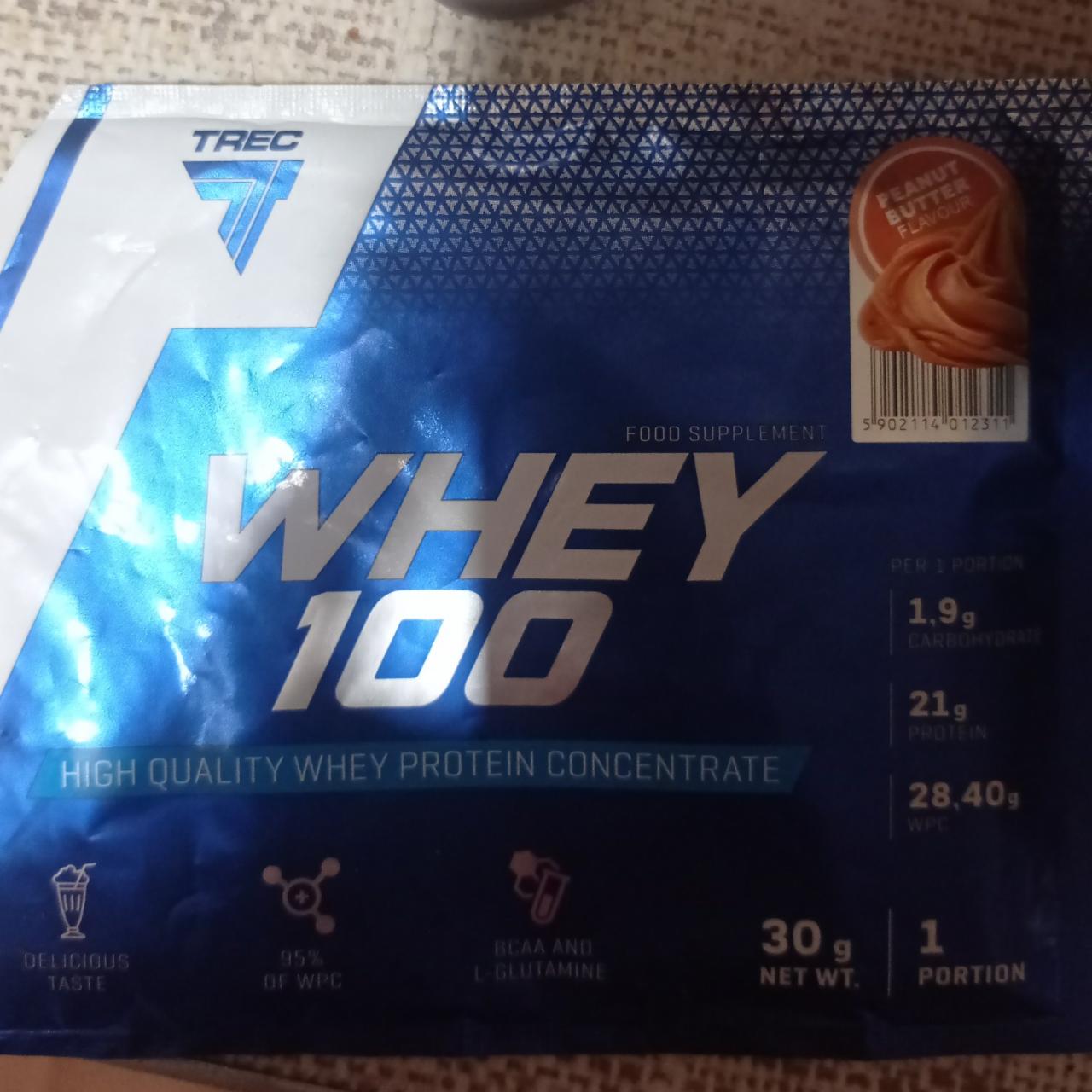 Zdjęcia - WHEY 100 peanut butter Trec