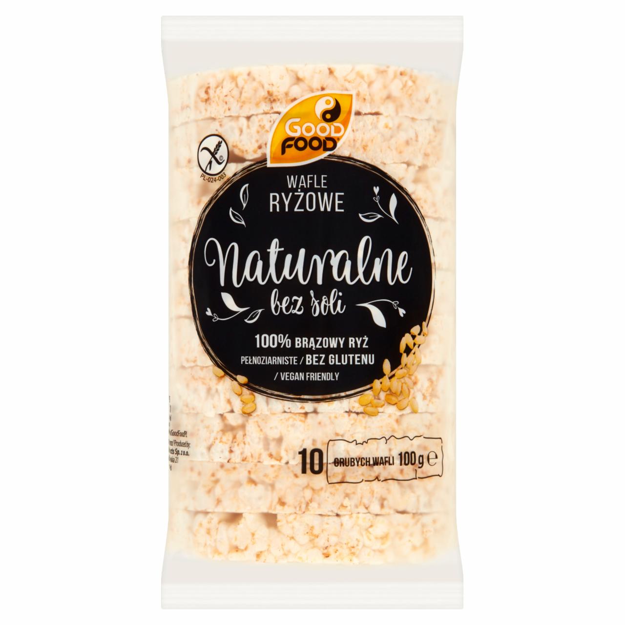 Zdjęcia - Good Food Wafle ryżowe naturalne 100 g (10 sztuk)