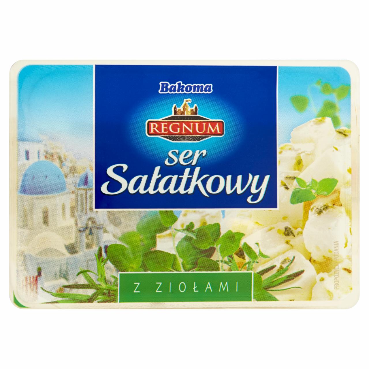 Zdjęcia - Bakoma Regnum Ser sałatkowy z ziołami 150 g