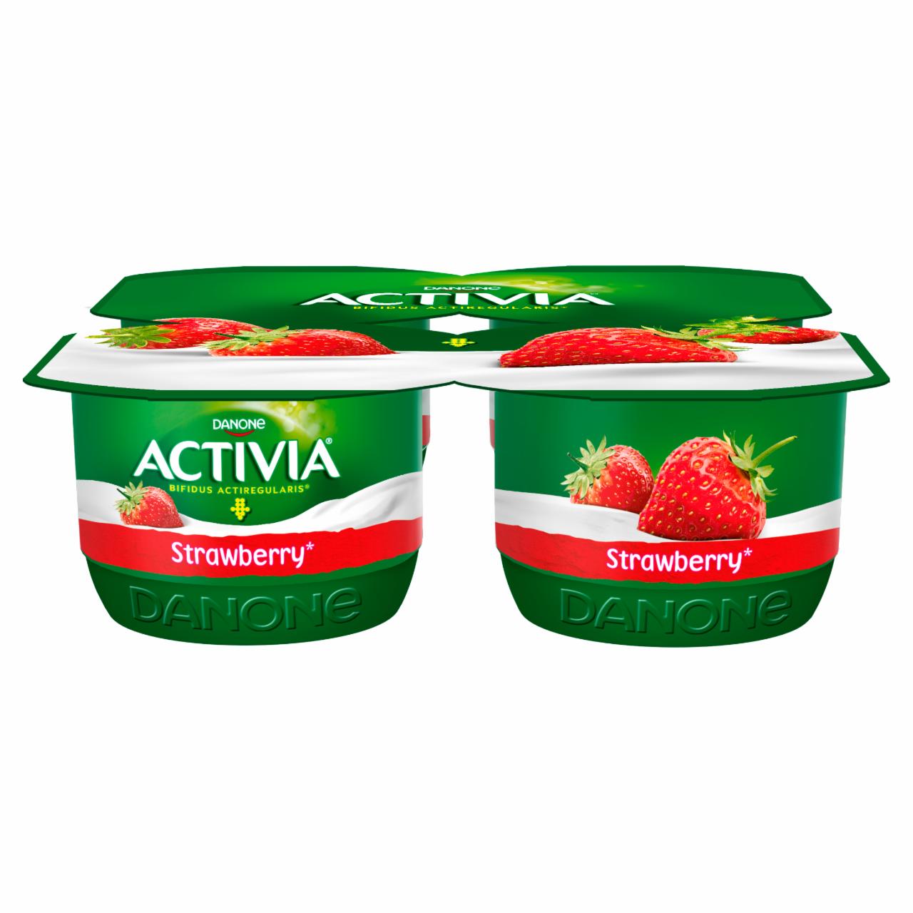Zdjęcia - Activia Jogurt truskawka 480 g (4 x 120 g)
