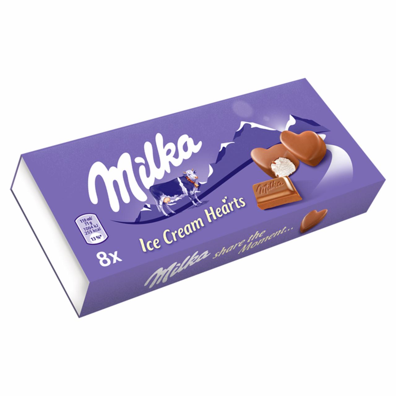 Zdjęcia - Milka Lody waniliowe z preparatem z czekolady mlecznej 80 ml (8 sztuk)