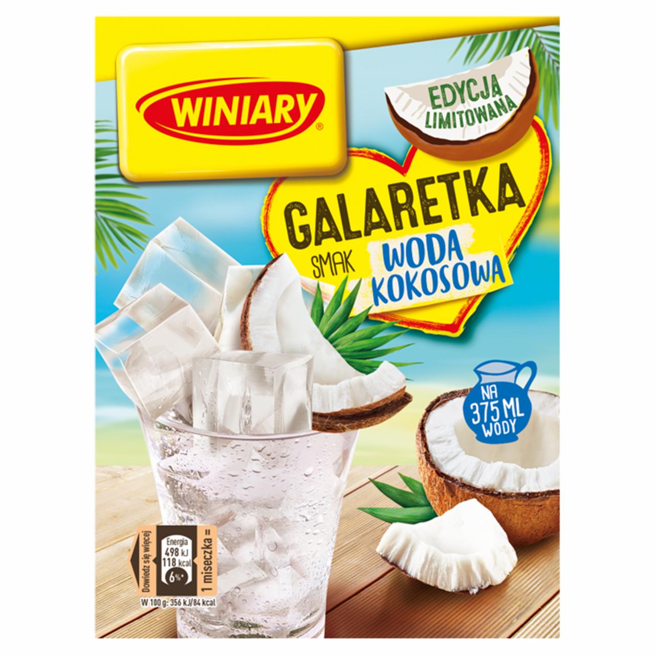 Zdjęcia - Winiary Galaretka smak woda kokosowa 47 g