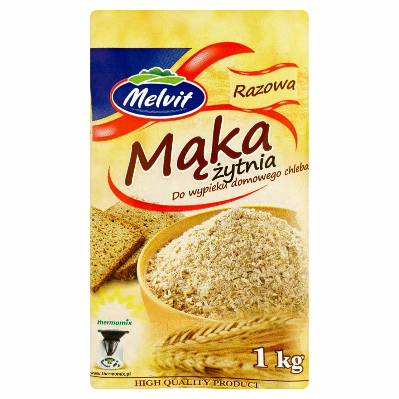 Zdjęcia - Melvit Mąka żytnia razowa do wypieku domowego chleba 1 kg