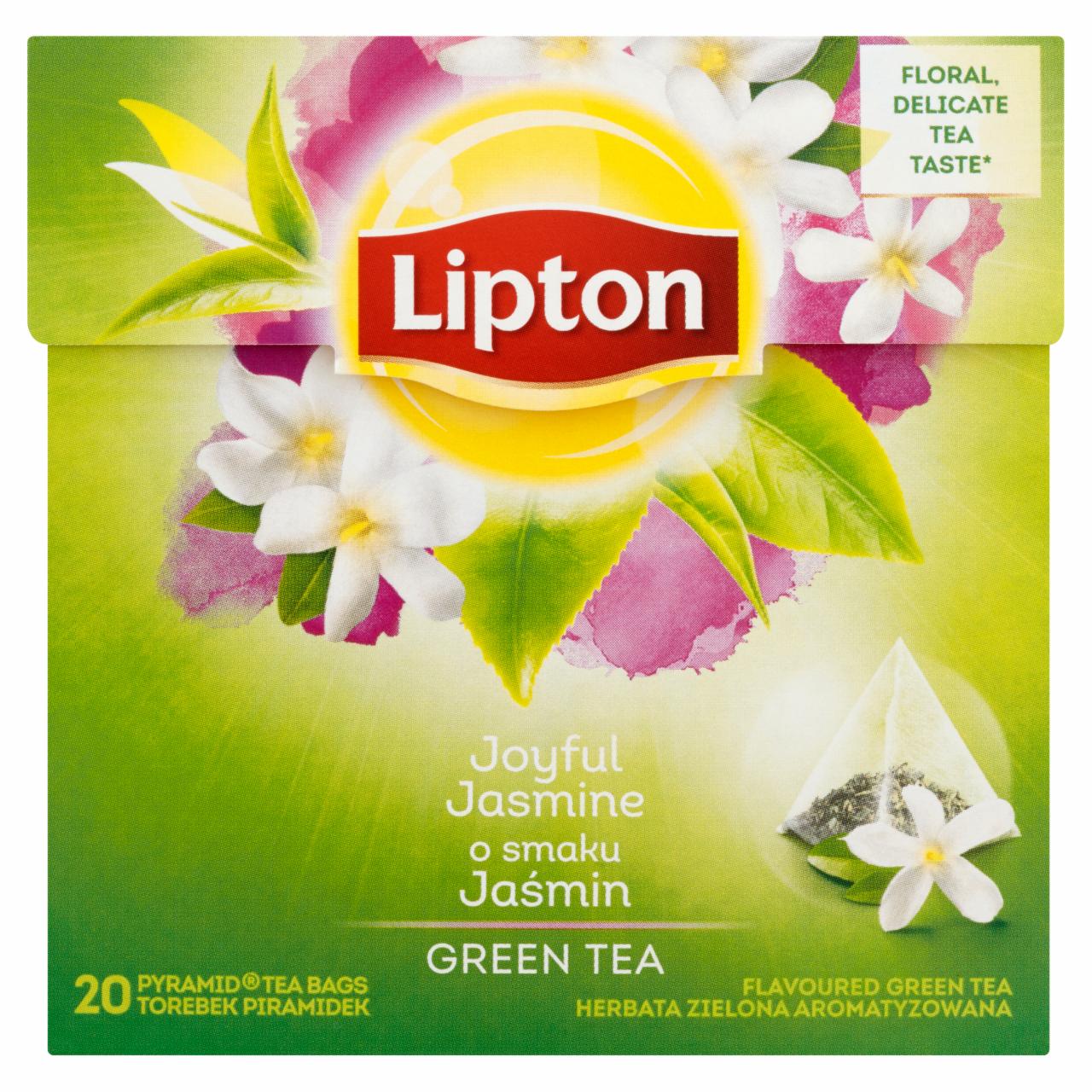Zdjęcia - Lipton o smaku Jaśmin Herbata zielona aromatyzowana 34 g (20 torebek)
