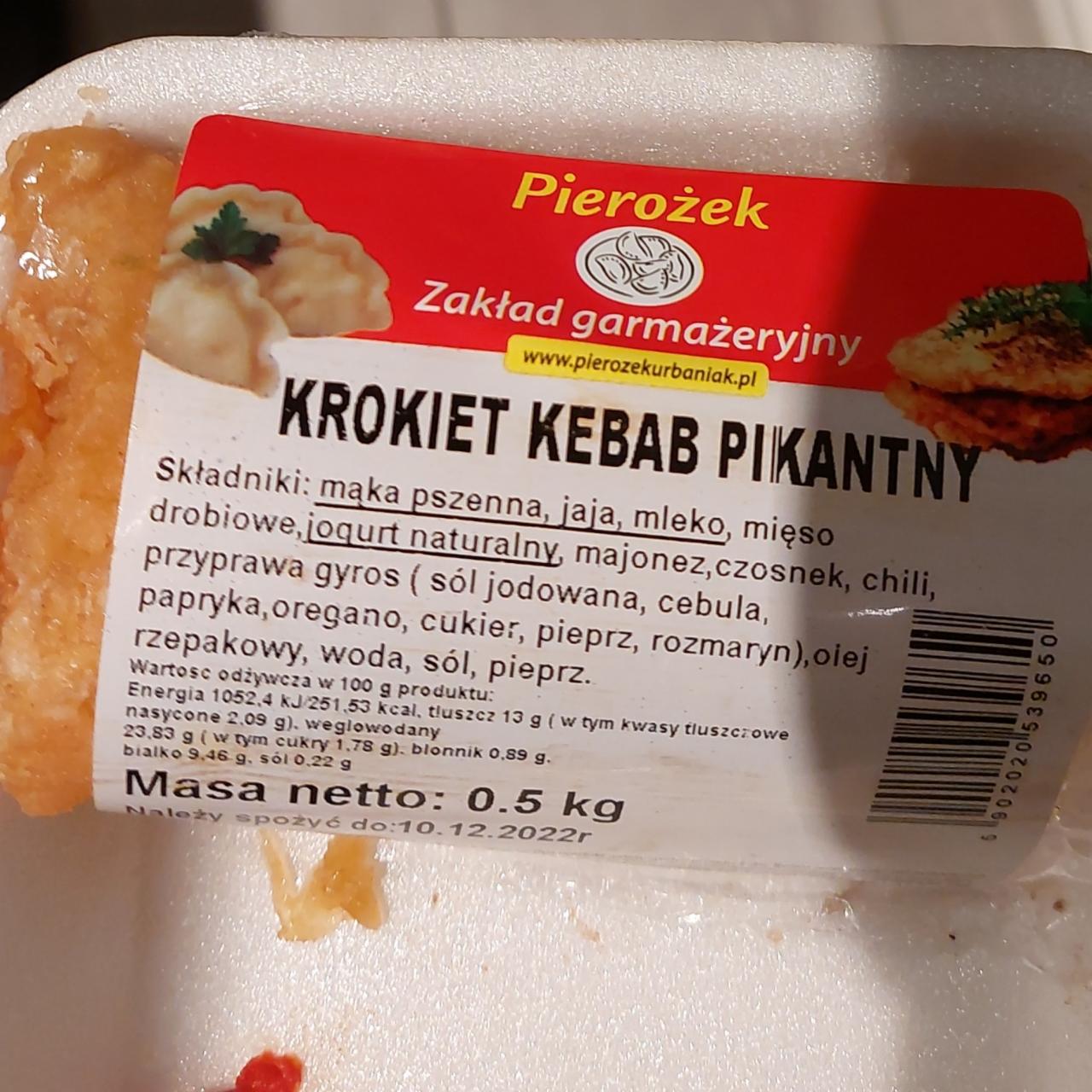 Zdjęcia - krokiet kebab pikantny pierożek