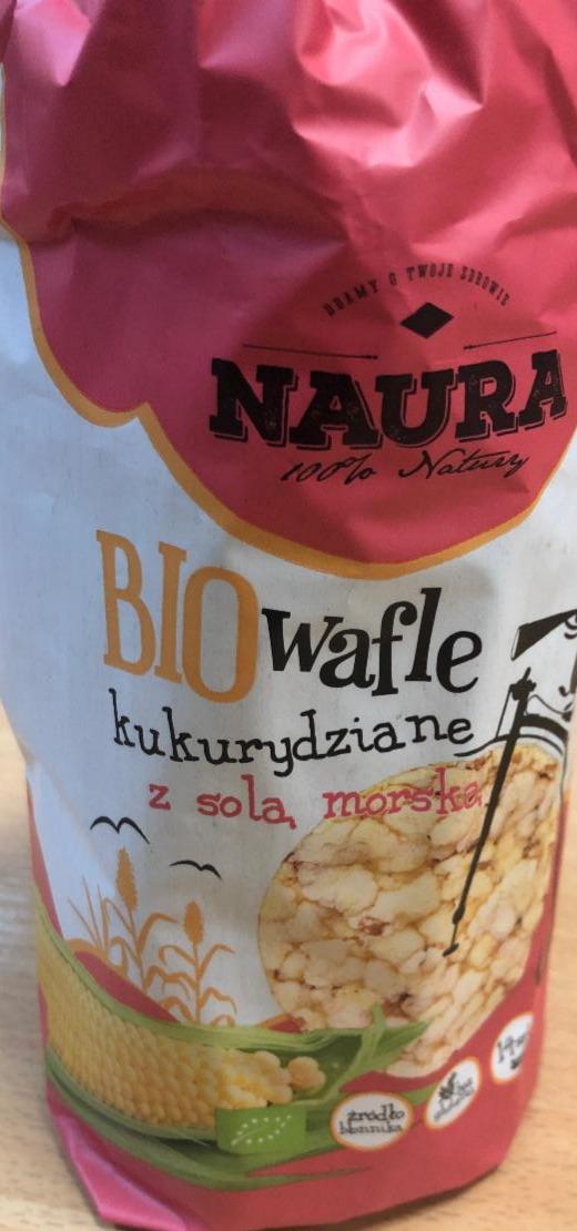 Zdjęcia - Wafle kukurydziane z solą Naura
