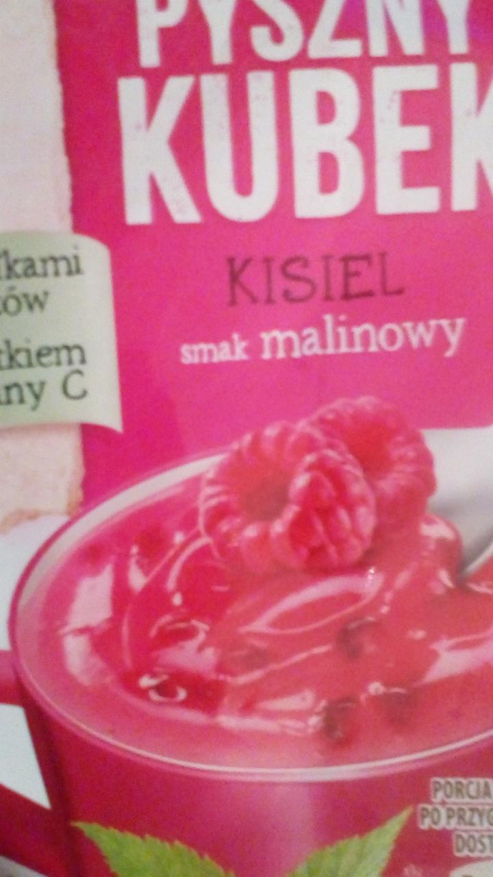 Zdjęcia - pyszny kubek kisiel malinowy