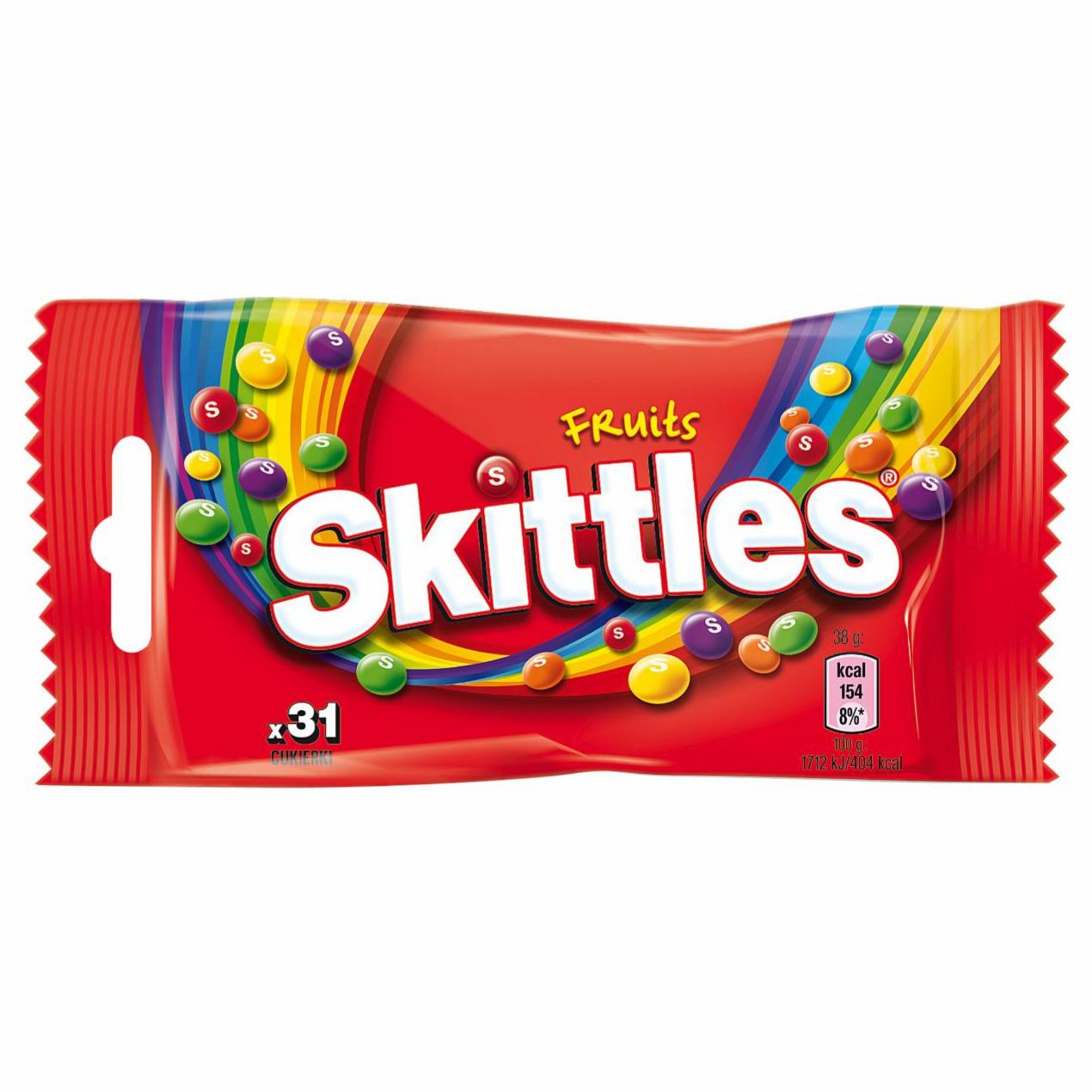 Zdjęcia - Skittles Fruits Cukierki do żucia 38 g
