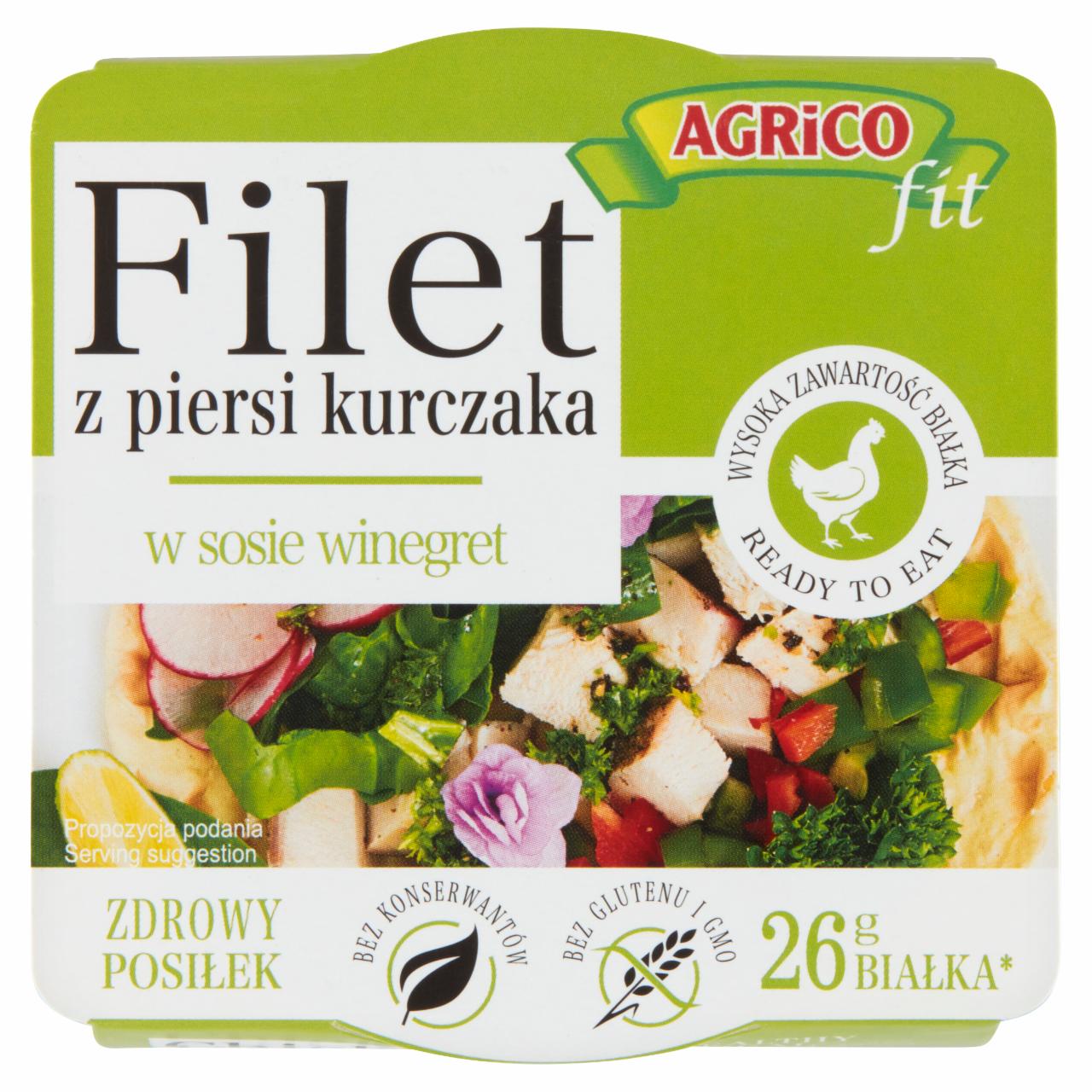 Zdjęcia - Agrico Fit Filet z piersi z kurczaka w sosie winegret 160 g