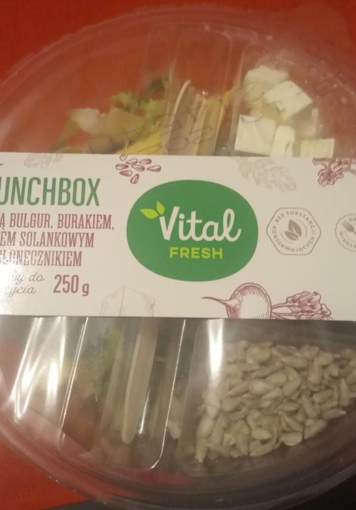 Zdjęcia - Lunchbox z kaszą bulgur burakiem serem solankowym i słonecznikiem Vital fresh