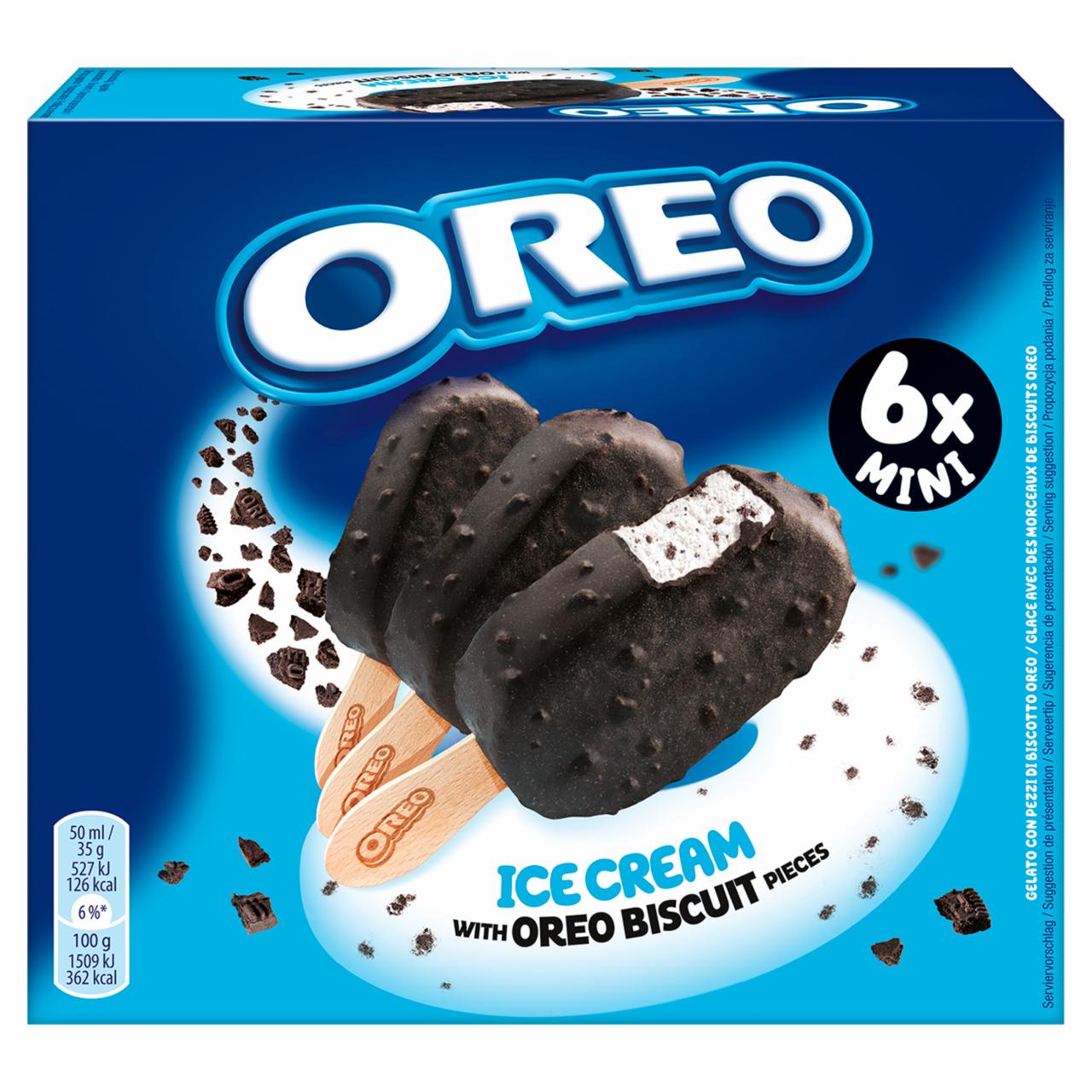 Zdjęcia - Oreo Lody o smaku waniliowym z ciastkami kakaowymi 300 ml (6 sztuk)