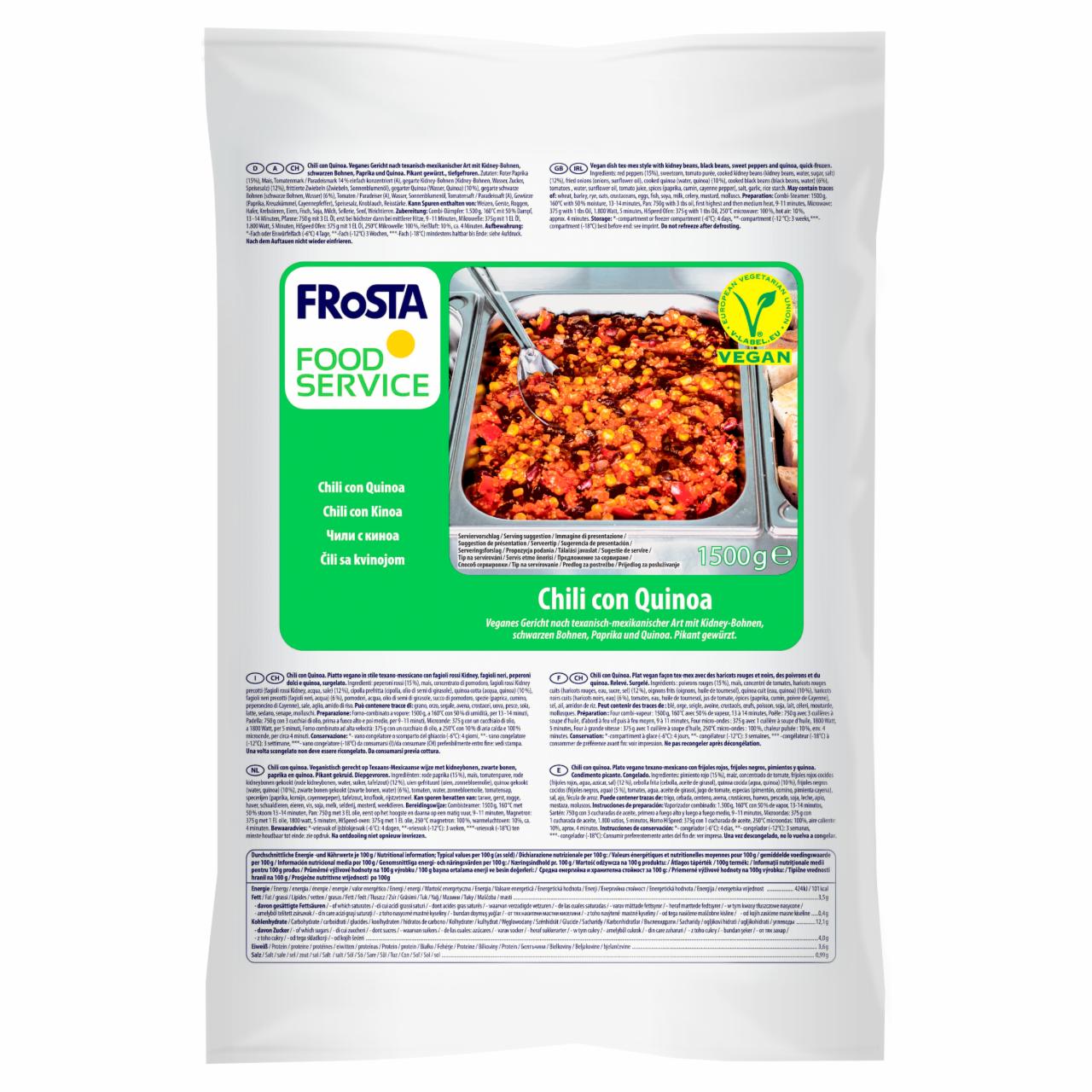 Zdjęcia - FRoSTA Foodservice Wegańskie danie Chili con Quinoa 1500 g