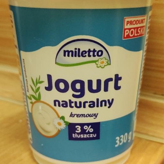Zdjęcia - Jogurt naturalny kremowy 3% tłuszczu Miletto