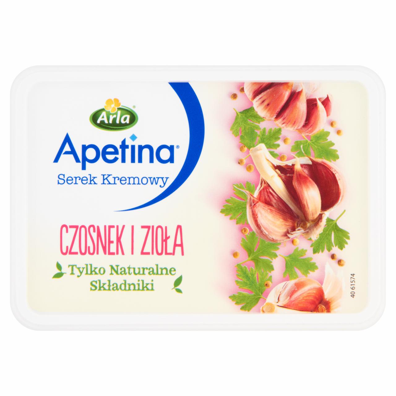 Zdjęcia - Apetina Serek kremowy czosnek i zioła 125 g