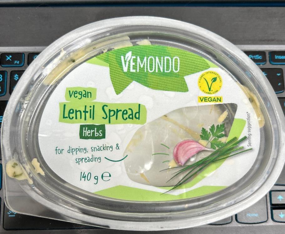 Zdjęcia - Vegan Lentil Spread Herbs Vemondo