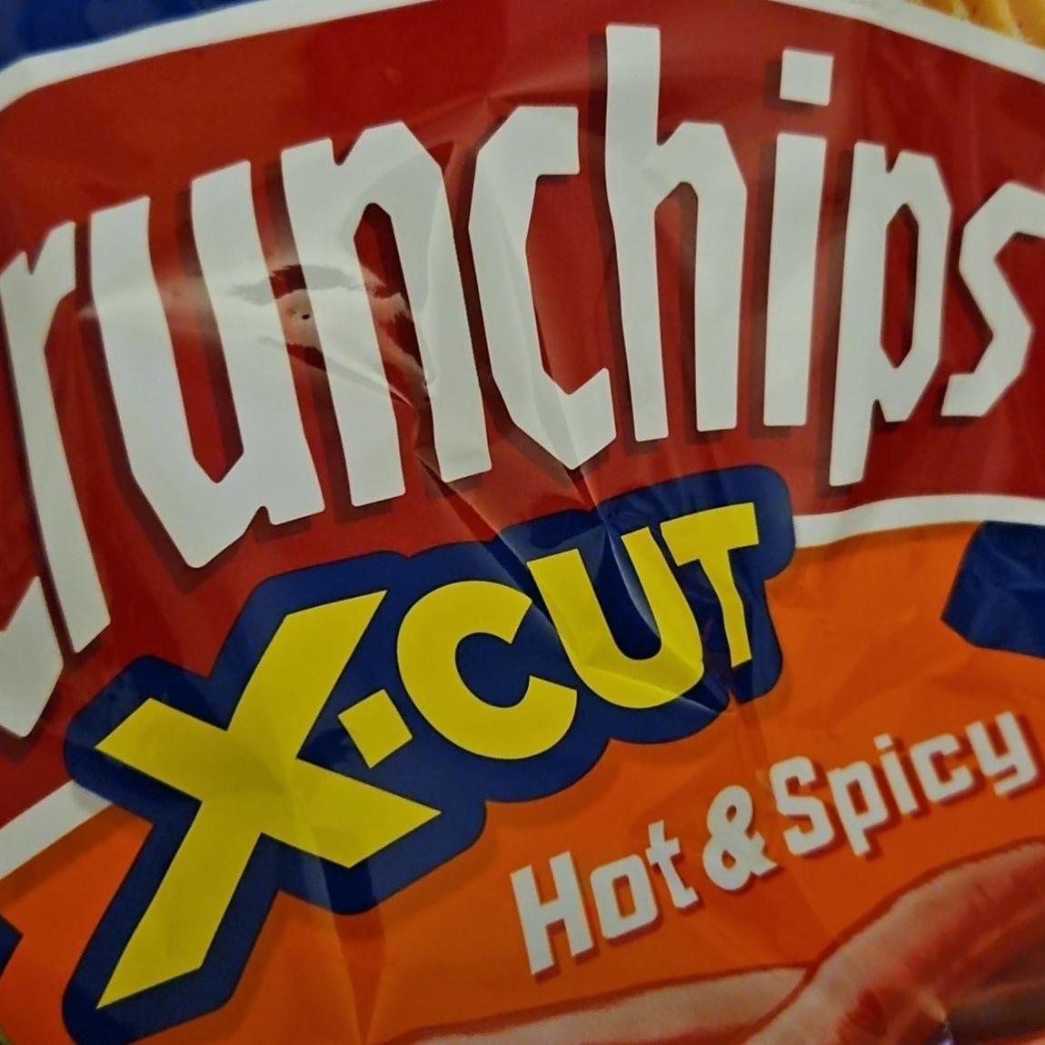 Zdjęcia - Crunchips X-Cut Chipsy ziemniaczane o smaku ostro-pikantnym 140 g