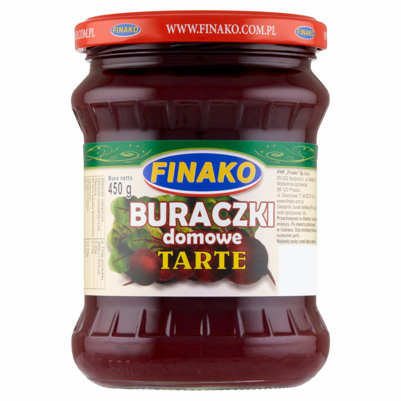 Zdjęcia - Finako Buraczki domowe tarte 450 g