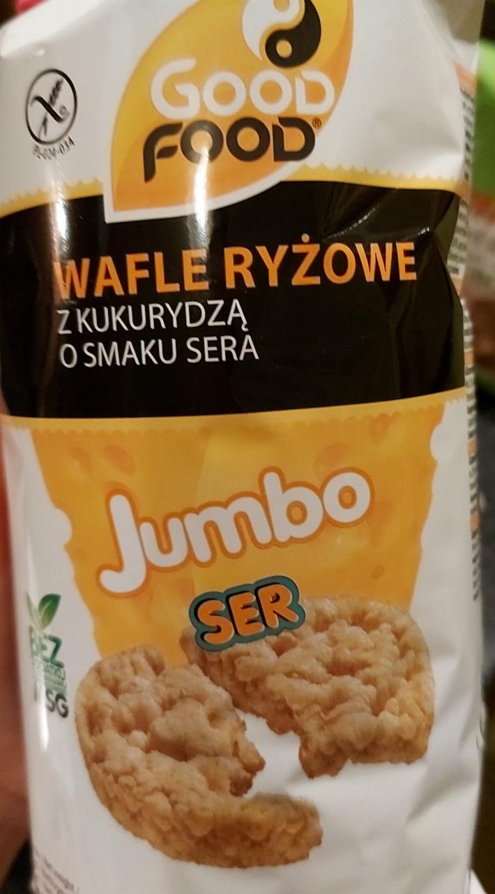 Zdjęcia - Jumbo Wafle ryżowe z kukurydzą o smaku sera Good Food