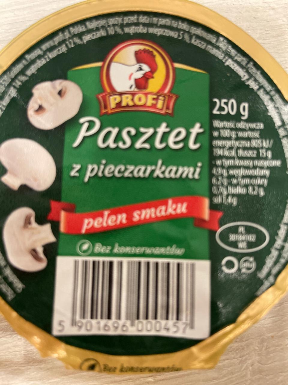 Zdjęcia - Profi Pasztet z pieczarkami 250 g