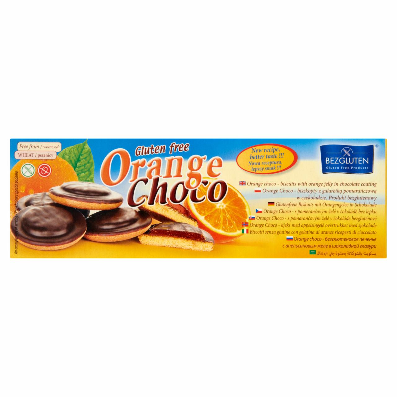 Zdjęcia - Bezgluten Orange Choco Biszkopty z galaretką pomarańczową w czekoladzie 150 g