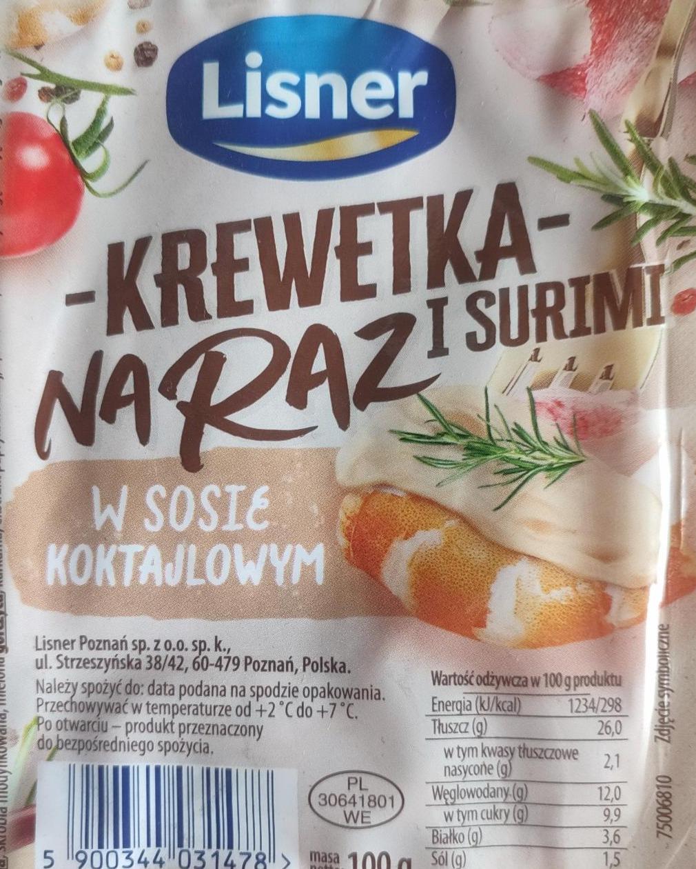 Zdjęcia - Krewetka na raz i surimi w sosie koktajlowym Lisner