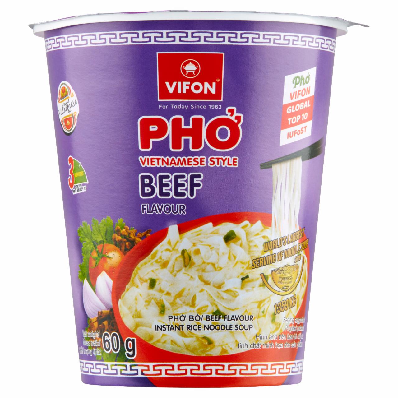 Zdjęcia - Vifon Wietnamska zupa Pho o smaku wołowiny 60 g
