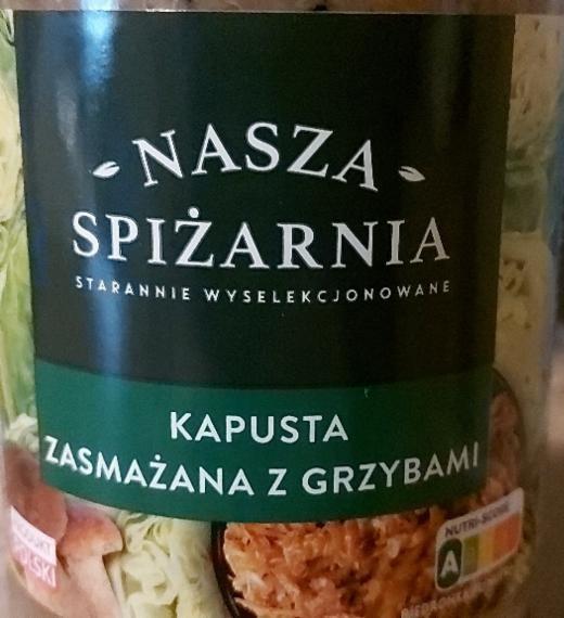 Zdjęcia - Kapusta zasmażana z grzybami Nasza spiżarnia