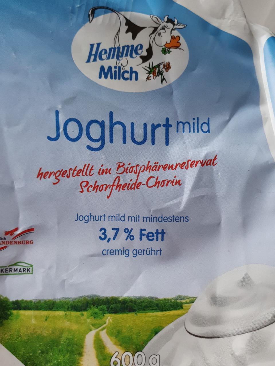 Zdjęcia - Jogurt mild Hemme Milch