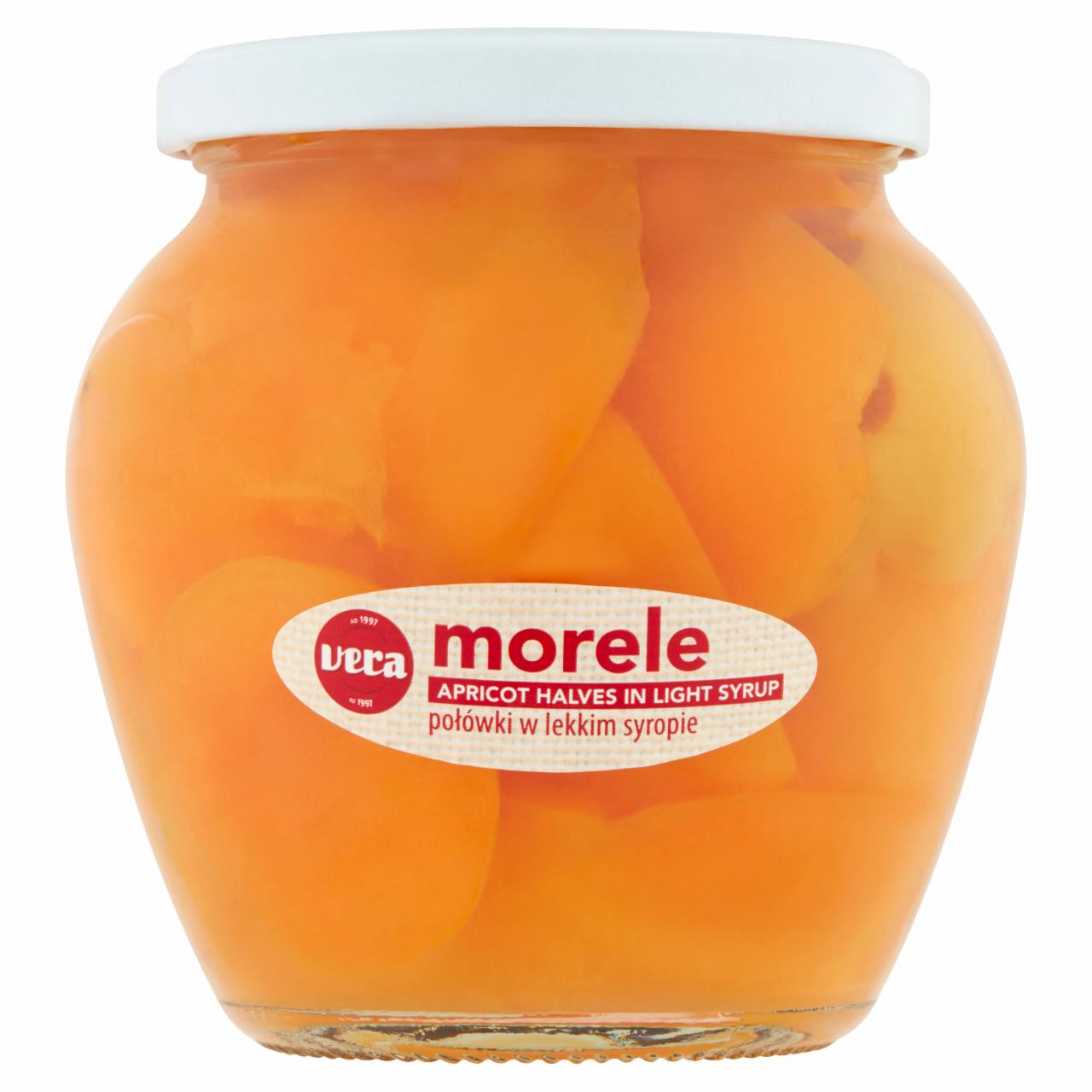 Zdjęcia - Vera Morele połówki w lekkim syropie 570 g