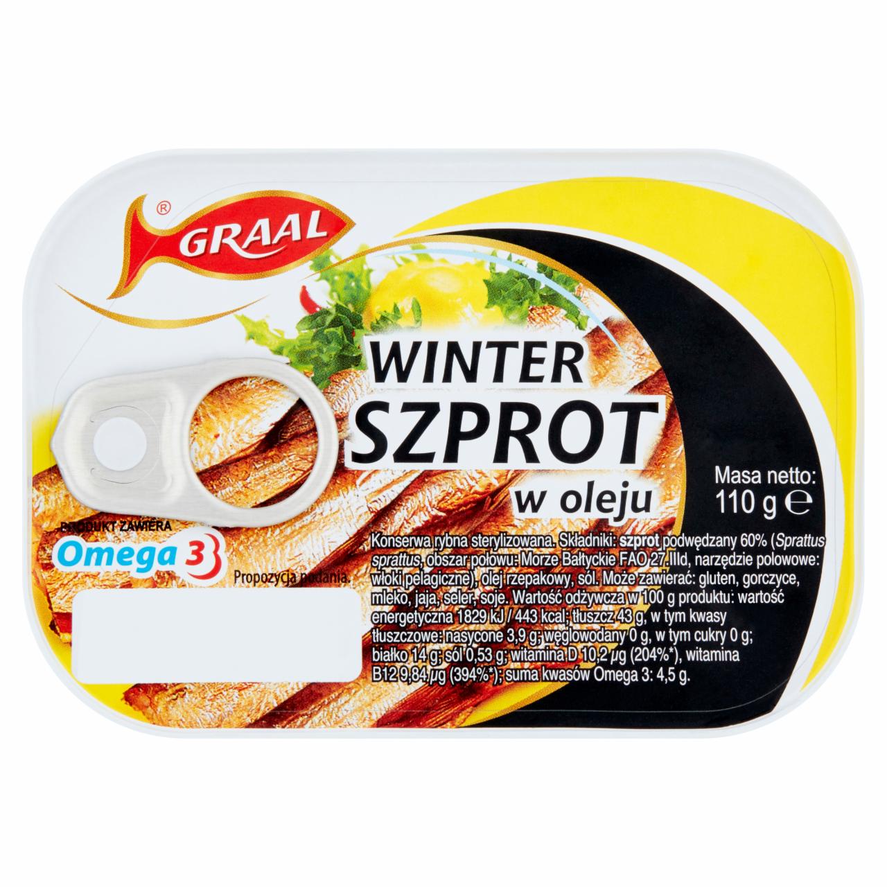 Zdjęcia - Graal Winter Szprot w oleju 110 g