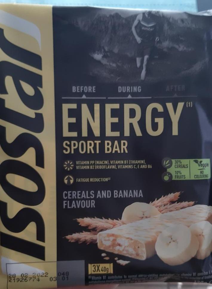 Zdjęcia - Energy Sport Bar Cereals and Banana flavour Isostar