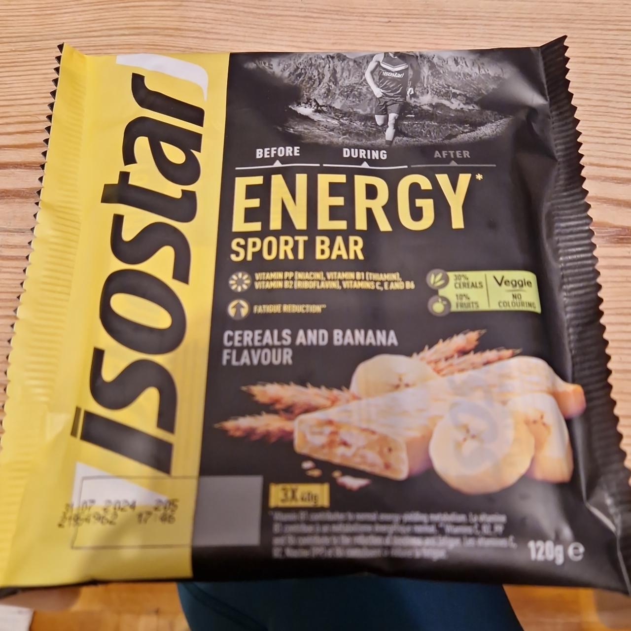 Zdjęcia - Energy Sport Bar Cereals and Banana flavour Isostar