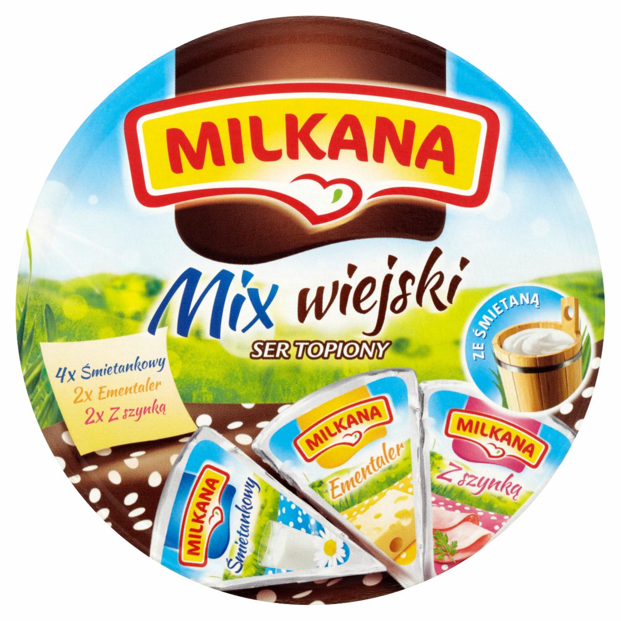 Zdjęcia - Milkana Mix wiejski Ser topiony 140 g (8 porcji)