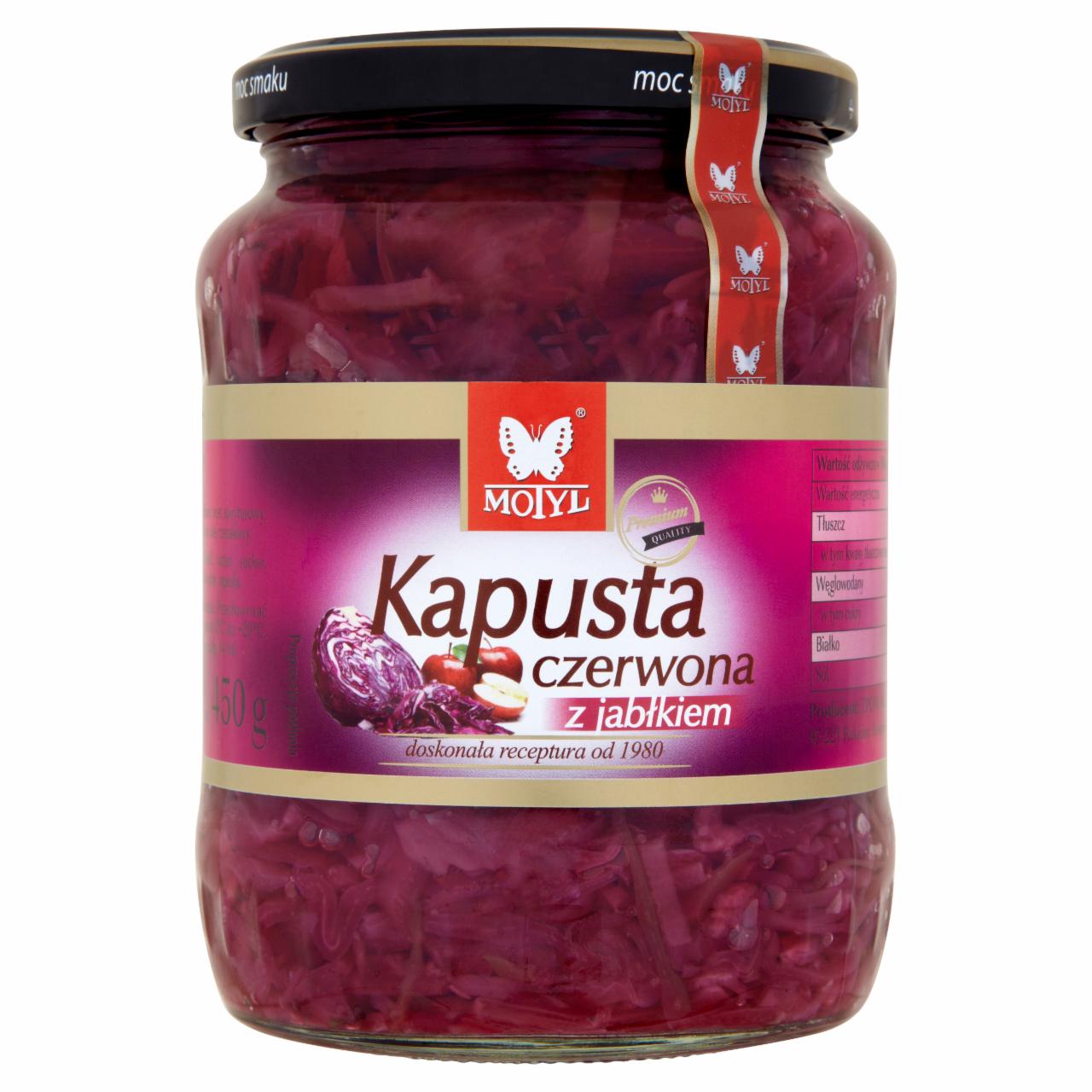 Zdjęcia - Motyl Kapusta czerwona z jabłkiem 650 g