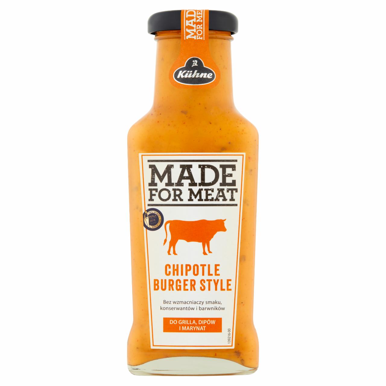 Zdjęcia - Kühne Made For Meat Chipotle Burger Style Sos 235 ml