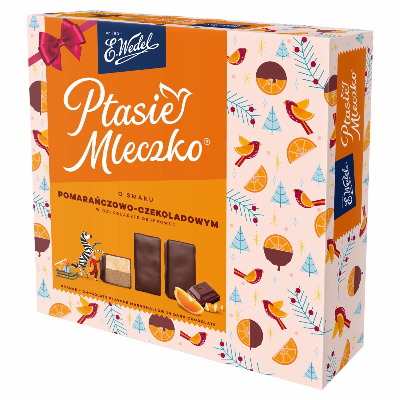 Zdjęcia - E. Wedel Ptasie Mleczko o smaku pomarańczowo-czekoladowym 360 g