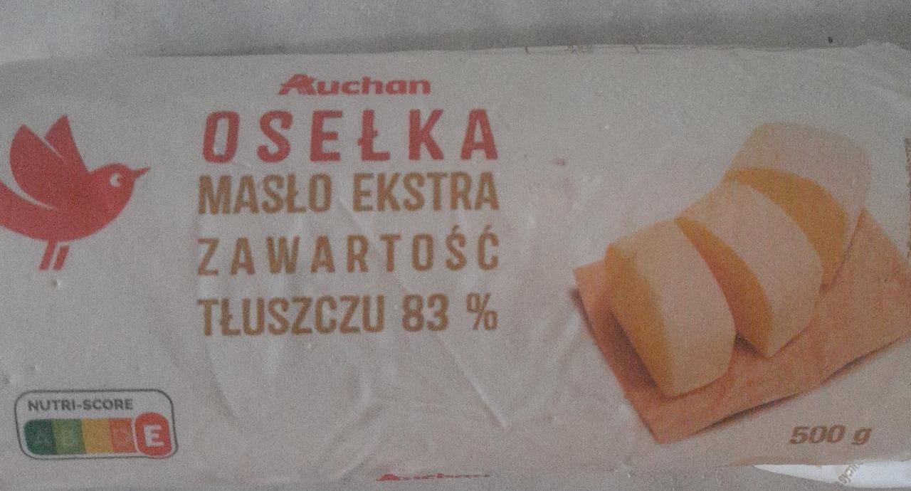 Zdjęcia - Osełka masło ekstra zawartość tłuszczu 83% Auchan