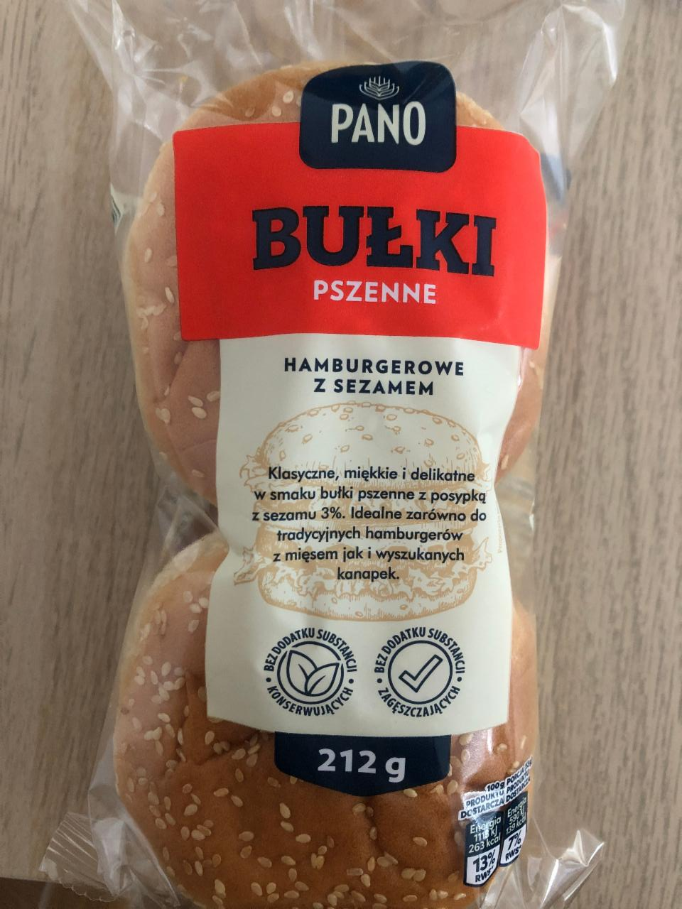 Zdjęcia - Bułki pszenne hamburger z sezamem Pano