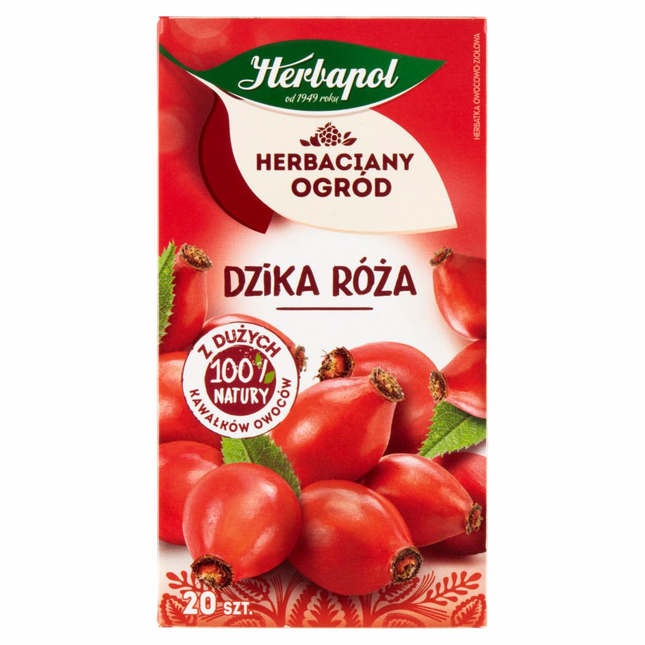 Zdjęcia - Herbapol Herbaciany Ogród Herbatka owocowo-ziołowa dzika róża 70 g (20 x 3,5 g)