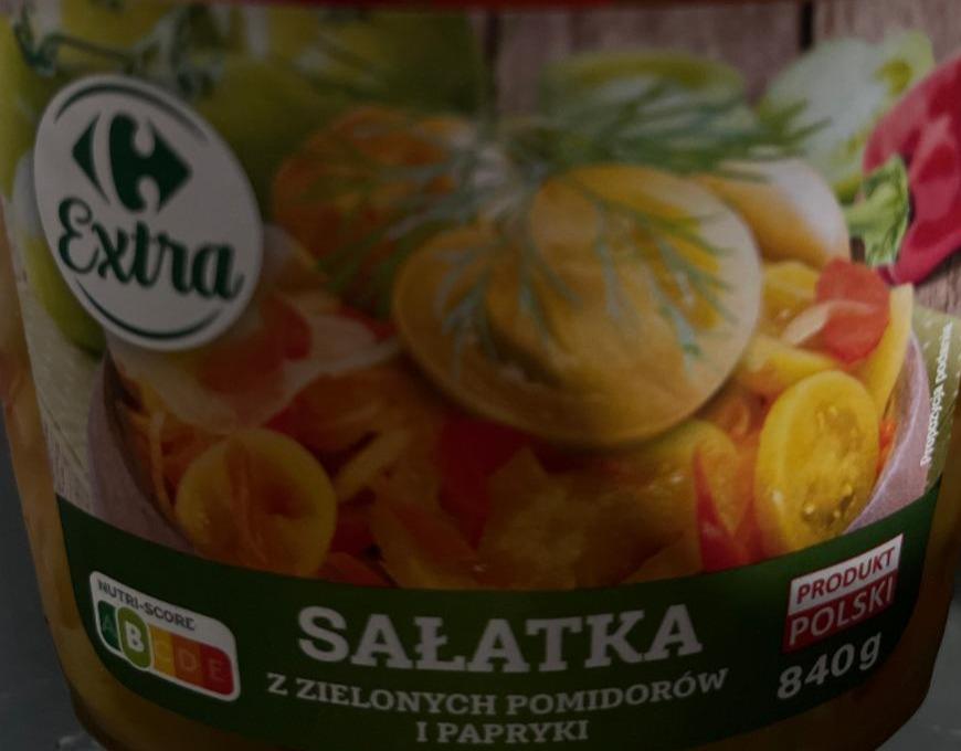 Zdjęcia - Sałatka z zielonych pomidorów i papryki Carrefour