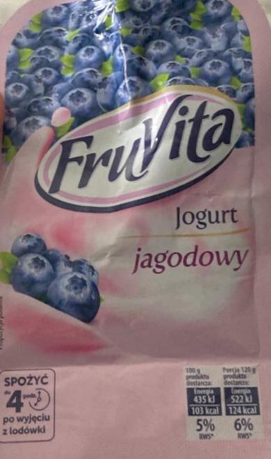 Zdjęcia - FruVita jogurt jagodowy 120 g