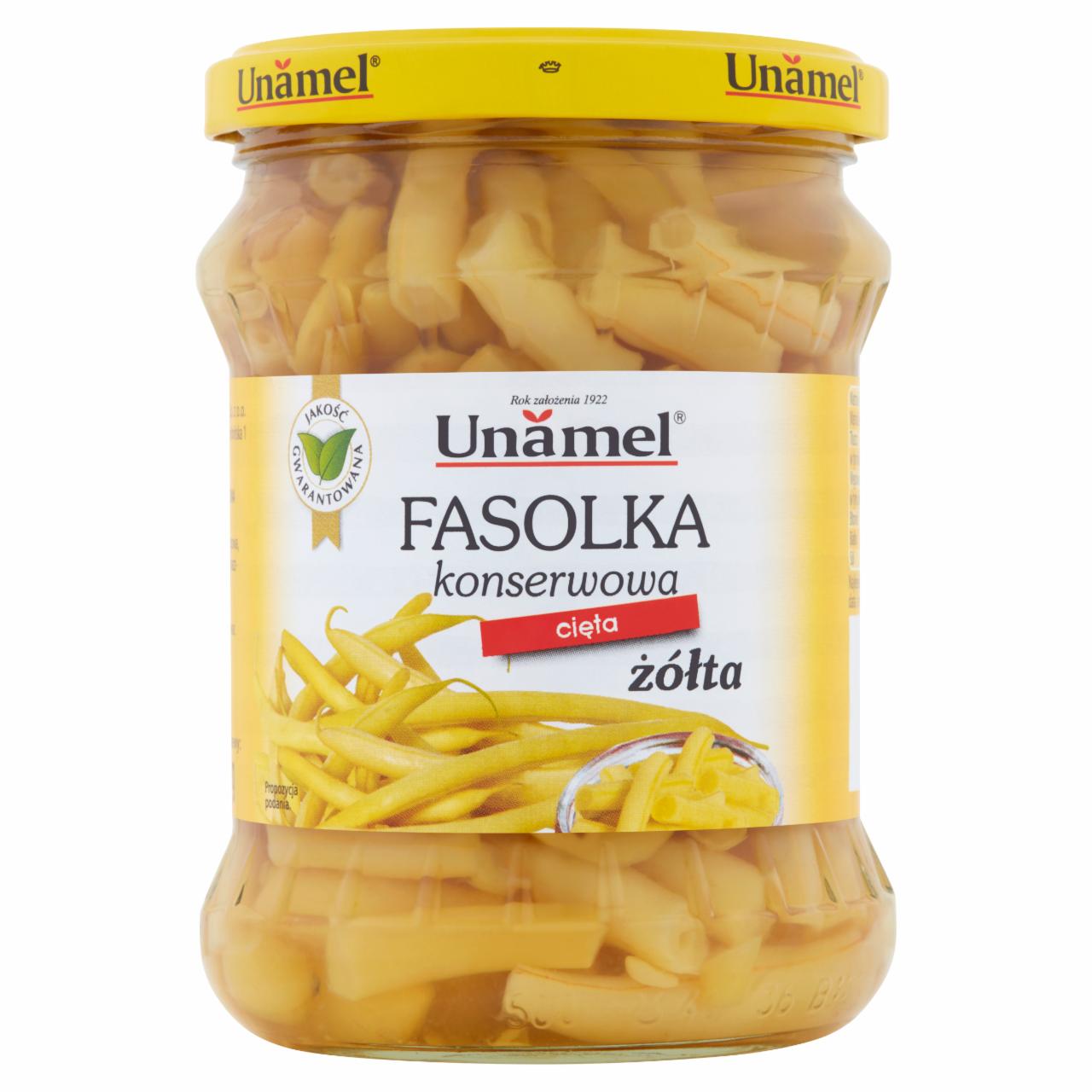 Zdjęcia - Unamel Fasolka konserwowa cięta żółta