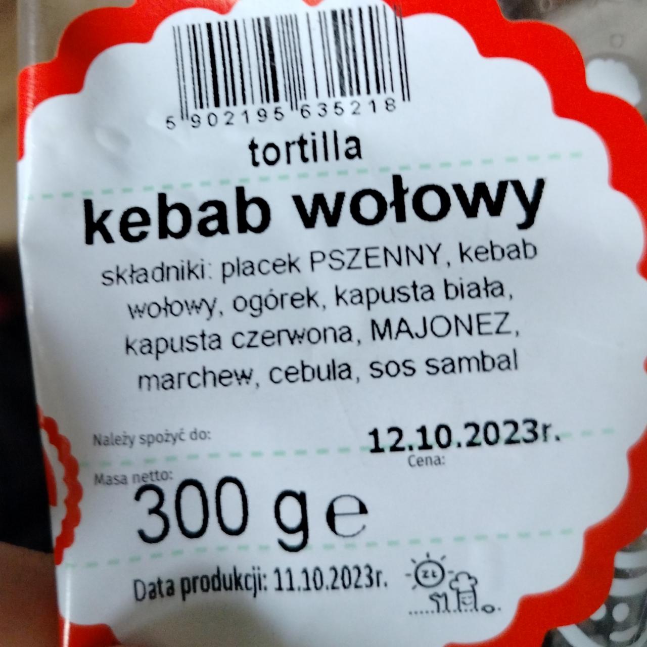 Zdjęcia - Tortilla kebab wołowy Ślimak