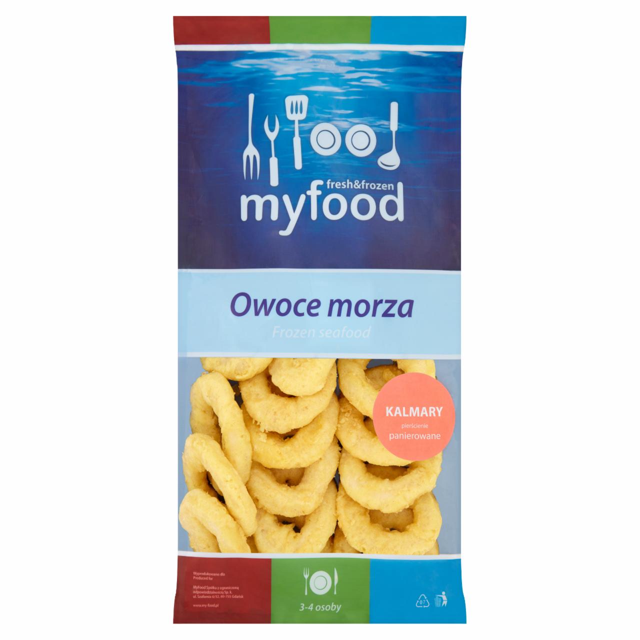 Zdjęcia - Owoce morza Kalmary pierścienie panierowane 500 g MyFood