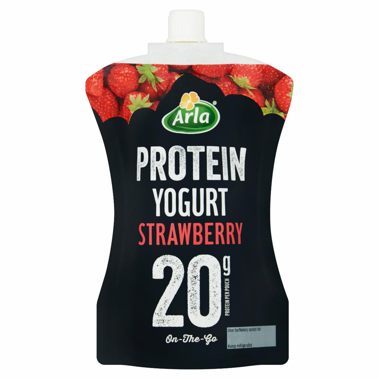 Zdjęcia - Protein yogurt strawberry Arla