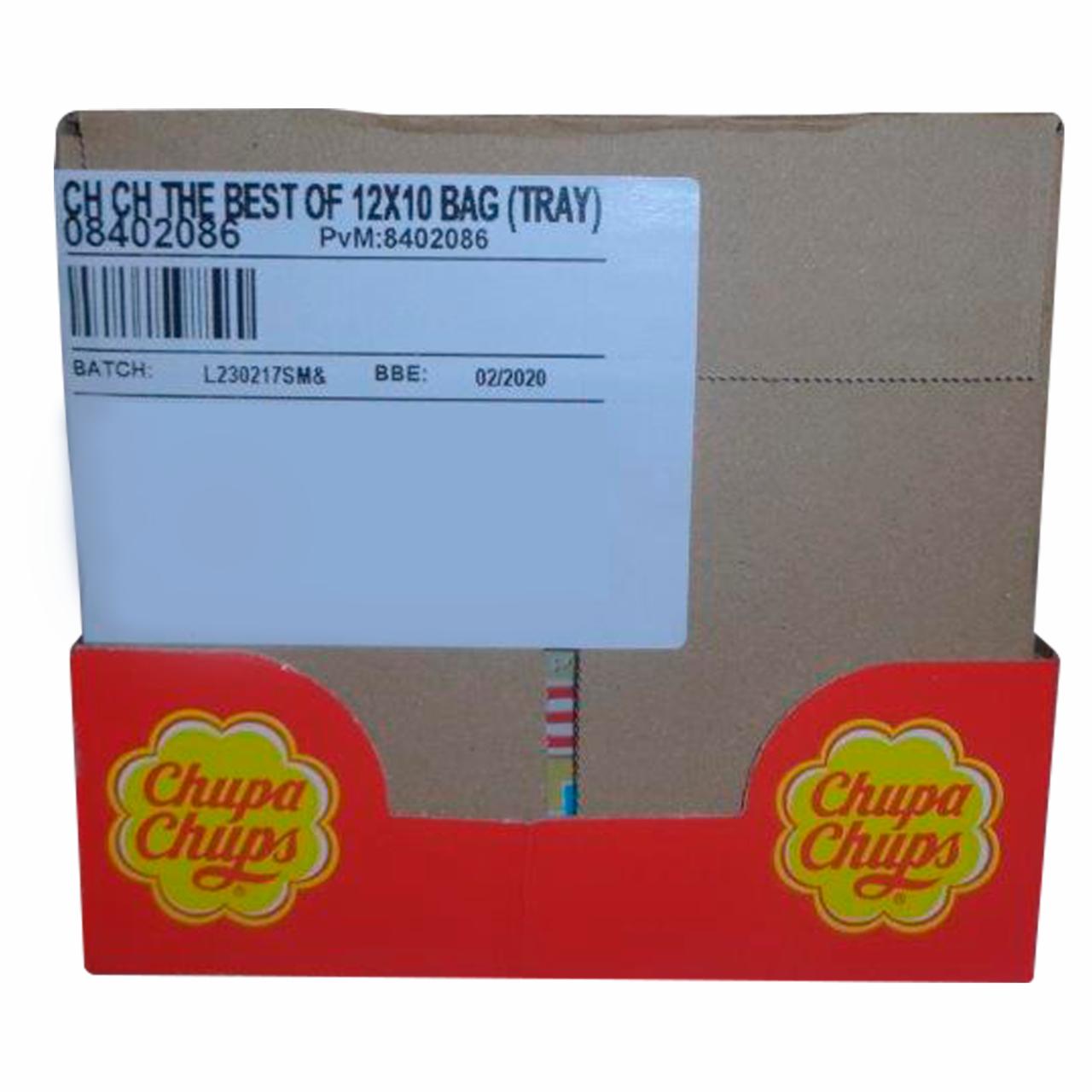 Zdjęcia - Chupa Chups The Best of Cola Milky Fruit Lizaki wielosmakowe 12 x 120 g