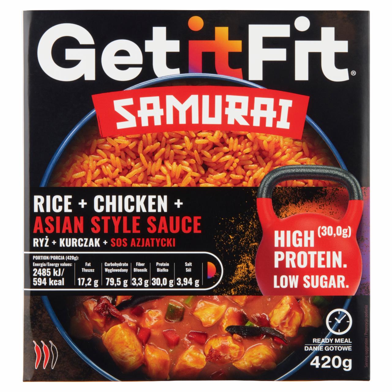 Zdjęcia - Samurai Ryż + kurczak + sos azjatycki Get it Fit