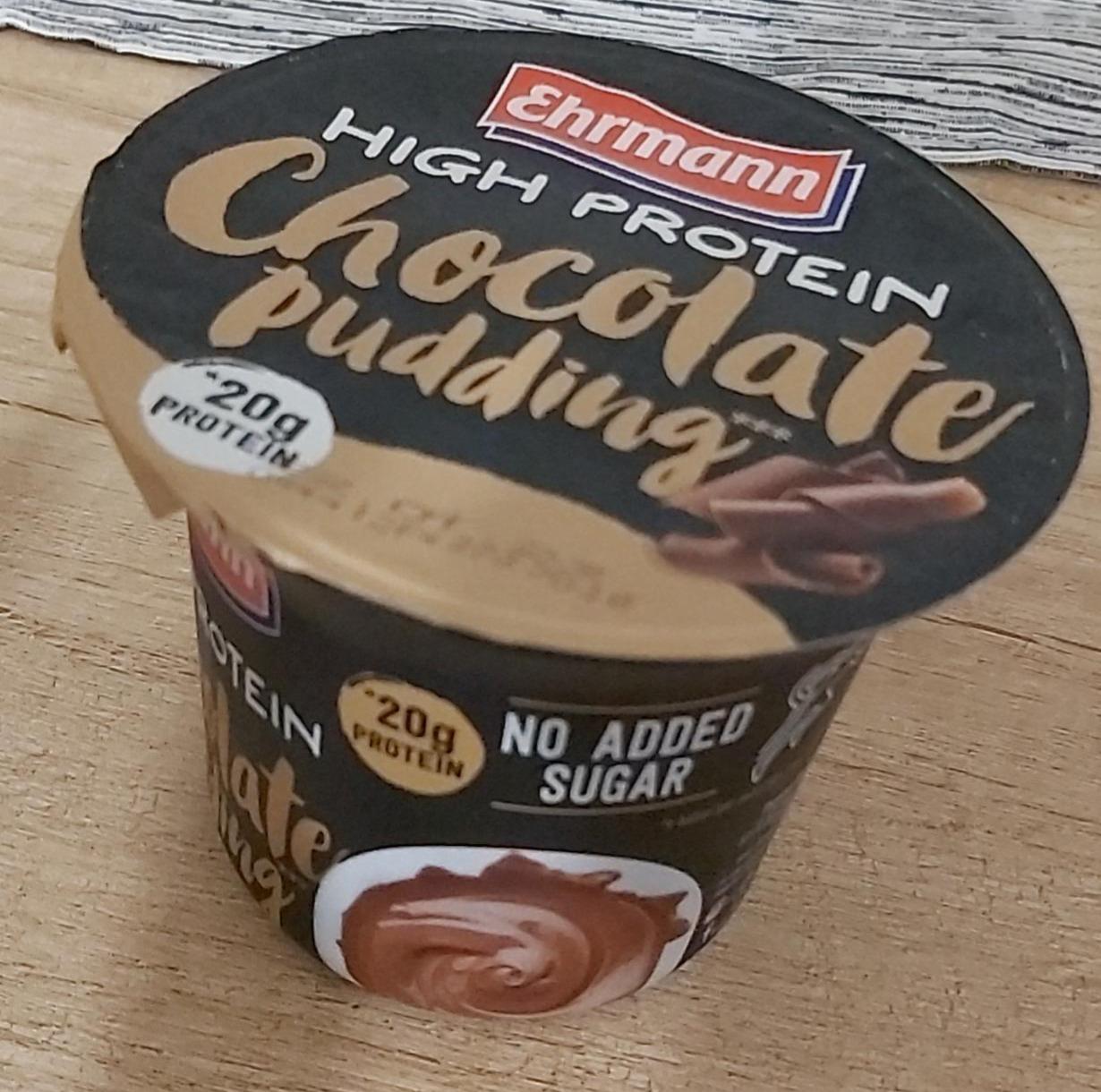 Zdjęcia - High protein chocolate pudding Ehrmann