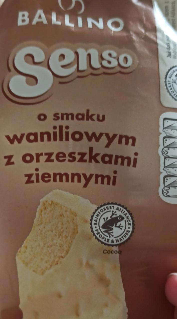 Zdjęcia - Ballino Senso o smaku waniliowym z orzeszkami ziemnymi