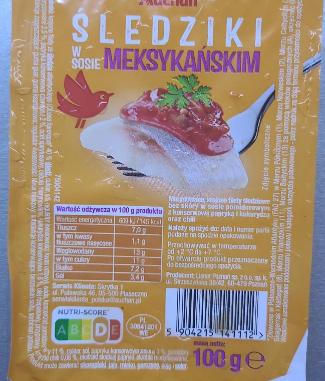 Zdjęcia - Śledziki w sosie meksykańskim Auchan